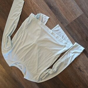 Athleta Long Sleeve Open Back Top